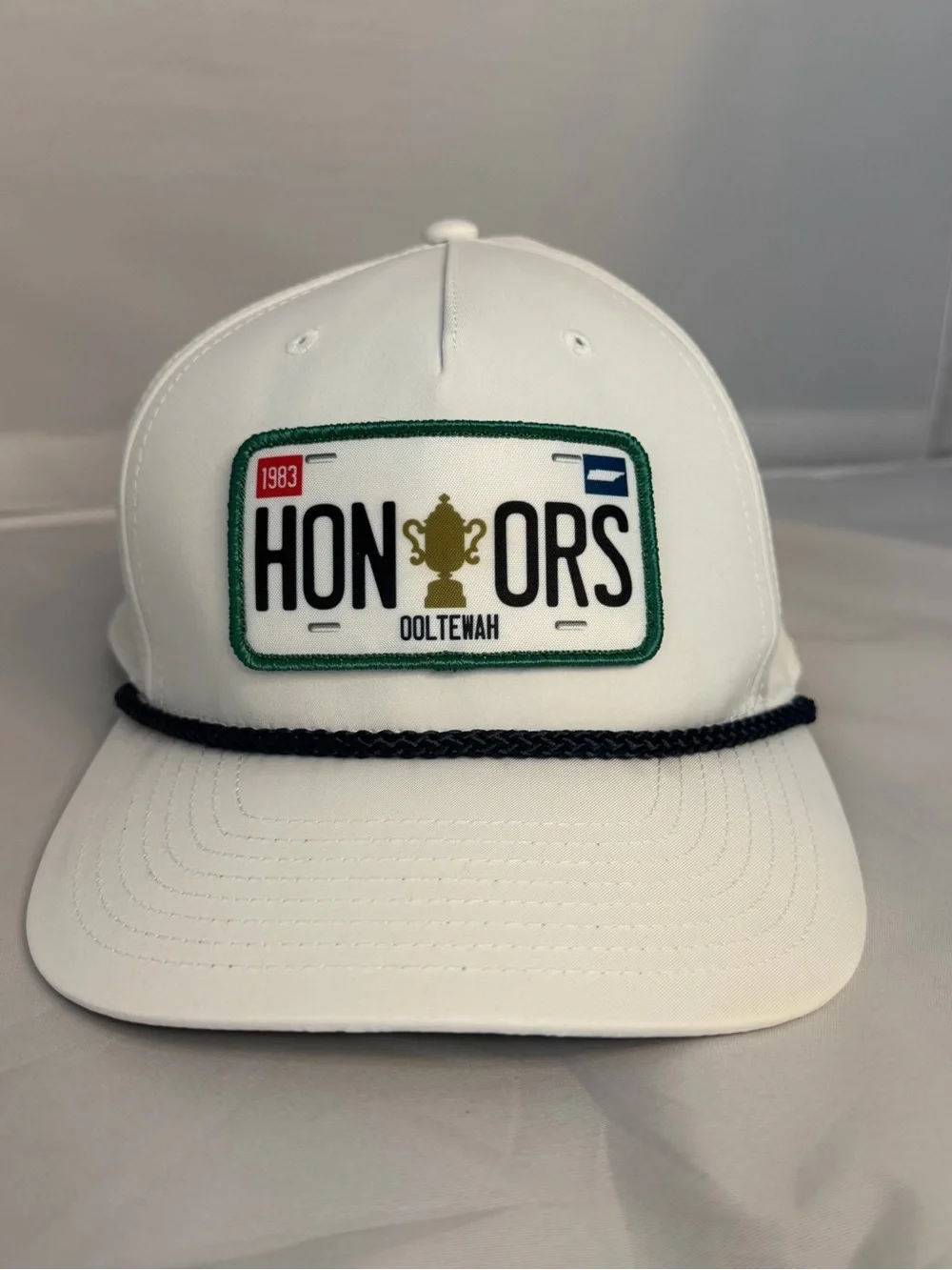 The Honors Course White Embroidered Patch Cap